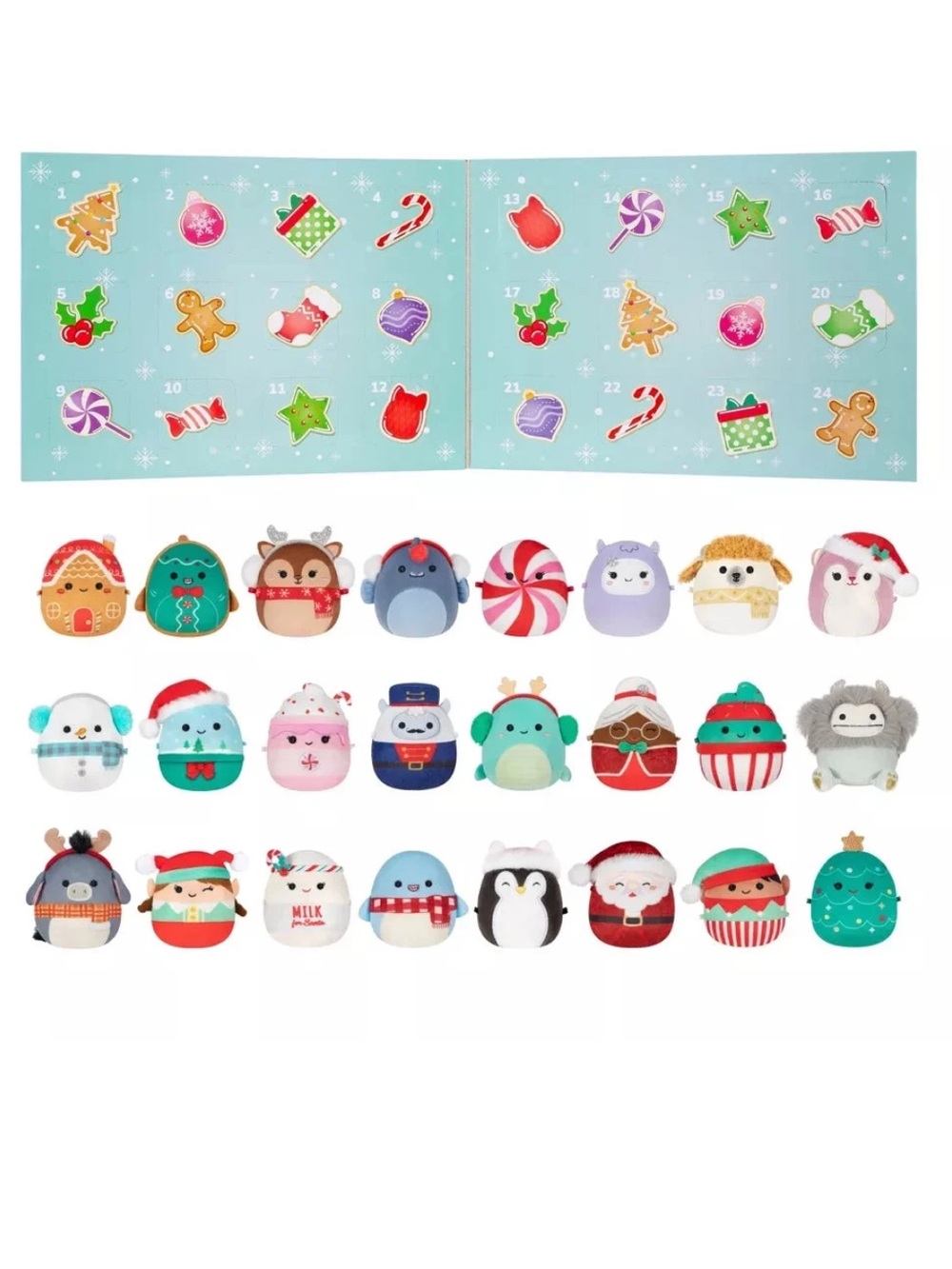 Squishmallows Advent Calendar 24 Micromallows 2.5” Holiday Plush Set *NEW*